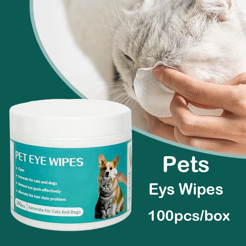 Pet Cleaning Products Eye Wipes to Remove Tear Marks Cleaning Wet Tissues Cat Wiping Eyes Removing Tear Marks and Cleaning Pet